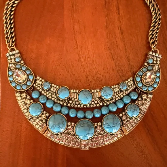 Ann Taylor Vintage Blue Set - 2 necklaces, 2 sets of earrings, 1 ring - Picture 8 of 8